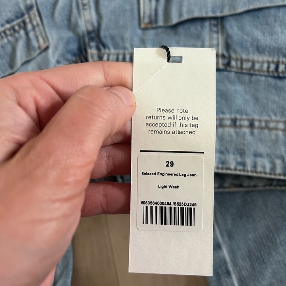 Me + em nwt jeans size 29 Wide-Leg Light Blue Jeans - Picture 9 of 9